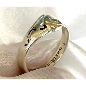 FP# Beautiful Sterling Silver “Footprints” Ring Sz 8 by LA Gem